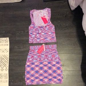 Beginning boutique matching skirt set
